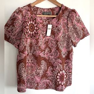 ANTHROPOLOGIE flowered top